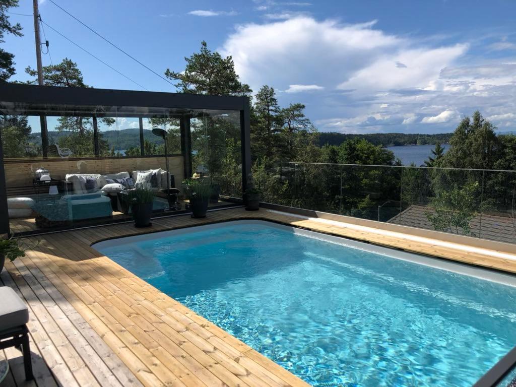 Leilighet i Sørlandshus i Son - Sjøutsikt - Nær Son Spa Eksteriør bilde